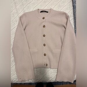 JENNI KAYNE ECRU CARDIGAN